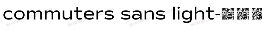 commuters sans light字体转换